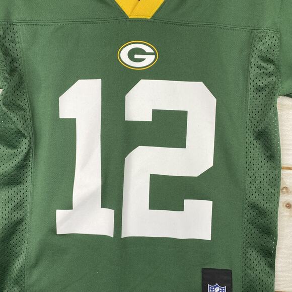 NFL Green Bay Packers Aaron Rodgers #12 Jersey Kids Youth S 8 Team Apparel - Picture 4 of 10